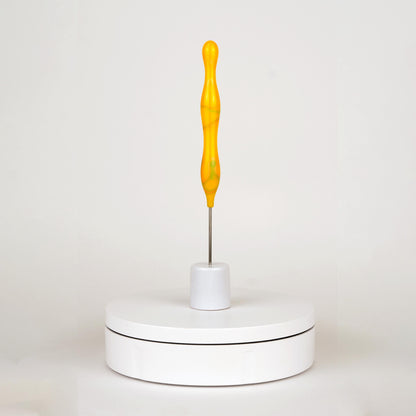Pottery Needle Tool - Yellow Swirls - 180mm