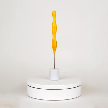 Pottery Needle Tool - Yellow Swirls - 180mm